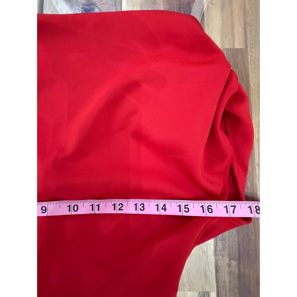 TikTok Shop Red Sleeveless Off Shoulder Bodycon Long Formal Party Evening Dress - Picture 5 of 12